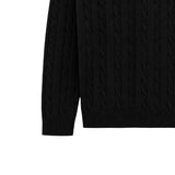 [UL] Mua Cable Henley Neck Basic Knit