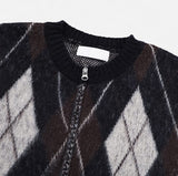 Cood Argyle Mohair Cardigan