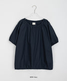 Muniku Shirring Puff Short Sleeve Blouse