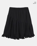 Harn Jacquard Diagonal Shirring Midi Skirt