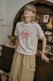 Butter Ribbon Crop Short Sleeve Tee