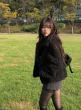 Juri Wool Collar Fur Jacket