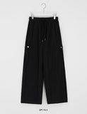 Dotine Pintuck Banding Wide Pants