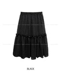 Rinko Dot Frill Chiffon Skirt