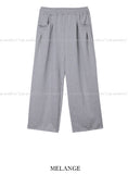 Triple pintuck wide training pants