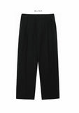 Sharp Linen Wide Banding Pants