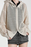 Net Over Hooded zipup