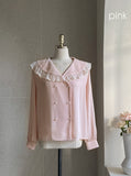 Moen frill lace blouse