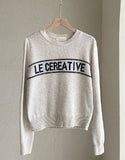 Haito Lettering Round Knit
