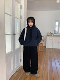 Deneki Fleece Quilting Hood Zip-Up Jumper