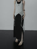 Elmic Printed Halter Sleeveless Top