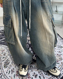 Eti Balloon Washing Cargo Denim Pants