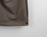 Mutal Roll-Up Button Shirring Slit Wide Training Pants
