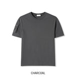 Koi Pocket Crop Round Short Sleeve T-shirt