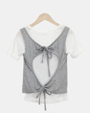Ludd Layered Short Sleeve Top Set