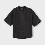 Flow Pigment Washing Short Sleeve Shirt