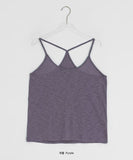 Myohil Slub Layered Sleeveless Bustier