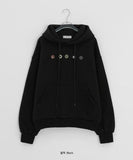 Ryutin Button Over Brushed Hoodie