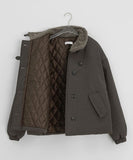 Qumi High Neck Wool Padding Jumper