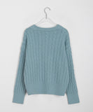 Mekin pocket cable knit