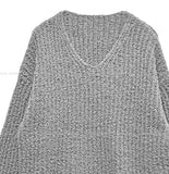 Ciel V-neck Hachi Knit Muffler Set