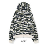 Kokia Camo Two Way Hooded Zip-Up