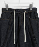 [unisex] Hudi Roll-up Raw Denim Bermuda Pants