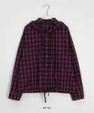 Sikoni Check String Hood Shirt