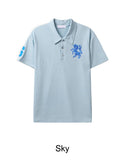 Veil Horse Emblem Collared Short Sleeve Tee