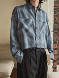 Heb Check Crop Cutting Shirt