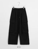 Key Dance Nylon Parachute Banding Cargo Wide Pants