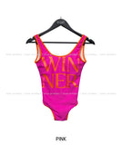 Pick Colorful Back Slit Monokini