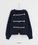 Dilbeco Duffle Hood Knit Cardigan