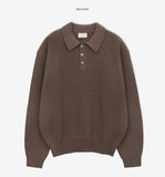 Pine washable collar knit