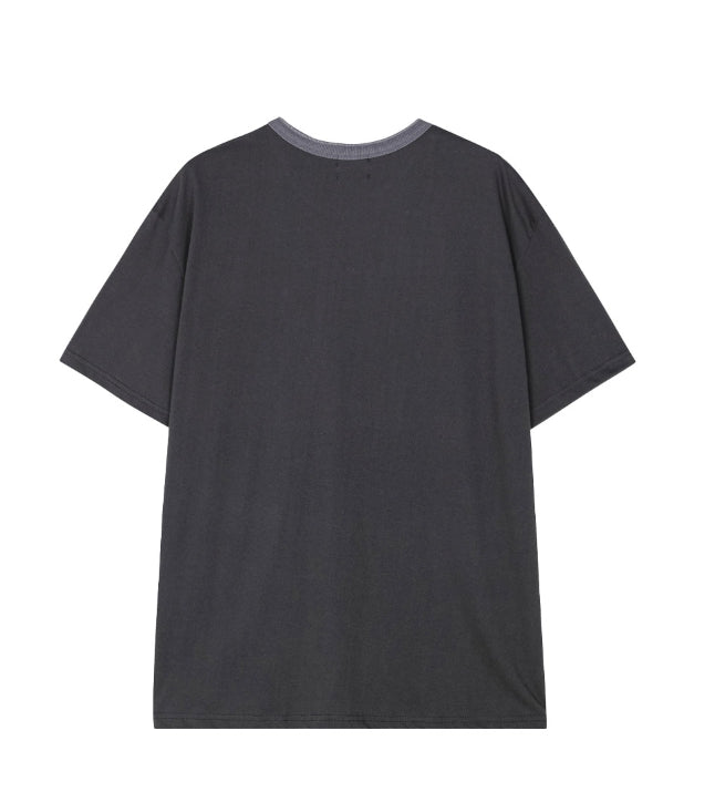 【SATIIIZ】End Henry Neck Short Sleeve T-Shirt SATIIIZ (サティーズ) - エンドヘンリーネック半袖Tシャツ / End