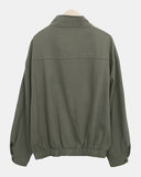 Bern Loose Fit Stud Cotton Bomber Jacket