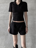 Half sleeve collar tee