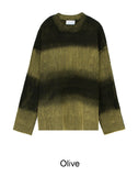 Heren gradient grunge knit