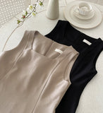 Meline Square Sleeveless One Piece