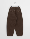 Calted Cotton Embroidered Balloon Wide Pants