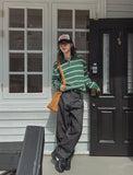Miu Stripe Collar Knit