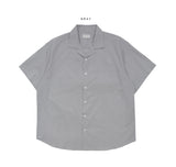 Rickfree open collar short sleeve shirt