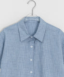 Ilan Summer Check Roll-up Short Sleeve Shirt