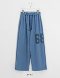 [Unisex] Clanton Printing Banding Wide Pants