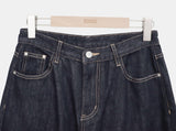 Odin Roll-Up Raw Denim Wide Pants