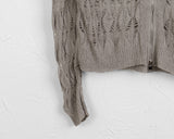 Forea Two-Way Punching Over Fit Knit Hood Zip-up