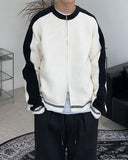 Oz Varsity Balloon Knit Zip Up