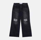 Zeno-cut Washed Flare Denim