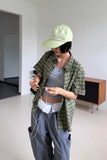 CHECK ROLL-UP SHIRT