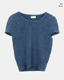 Era Angora Half Short Sleeve Knit